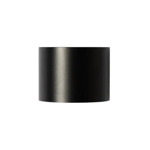 QAZQA Moderne wandlamp zwart met lichteffect rond - Edwin