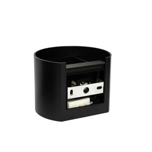 QAZQA Moderne wandlamp zwart met lichteffect rond - Edwin