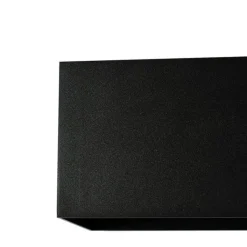 QAZQA Moderne wandlamp zwart rechthoekig 2-lichts - Edwin