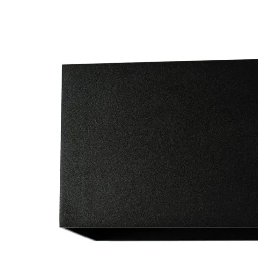 QAZQA Moderne wandlamp zwart rechthoekig 2-lichts - Edwin