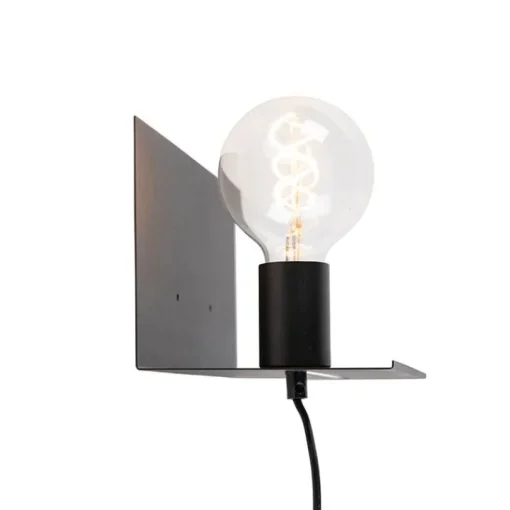 QAZQA Moderne wandlamp zwart verstelbaar - Muro