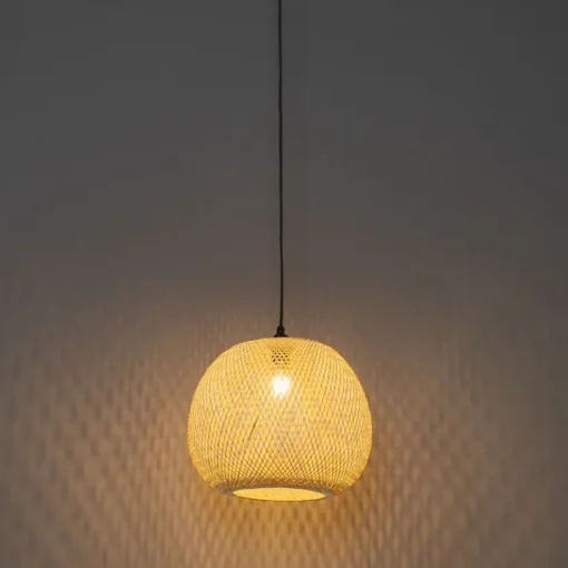 QAZQA Oosterse buiten hanglamp bamboe IP44 - Rafael