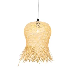 QAZQA Oosterse buiten hanglamp bamboe IP44 - Carlos