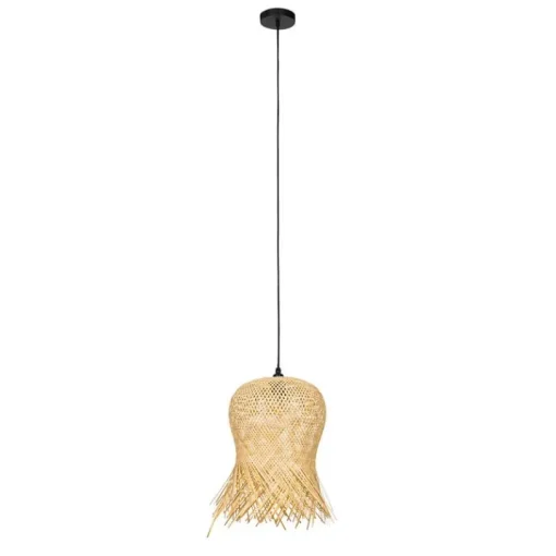 QAZQA Oosterse buiten hanglamp bamboe IP44 - Carlos