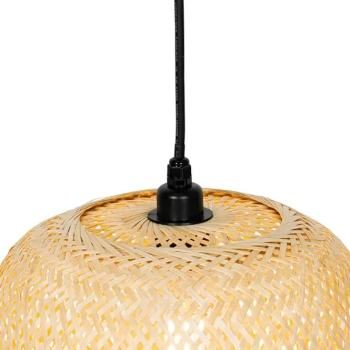 QAZQA Oosterse buiten hanglamp bamboe IP44 - Carlos