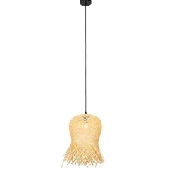 QAZQA Oosterse buiten hanglamp bamboe IP44 - Carlos