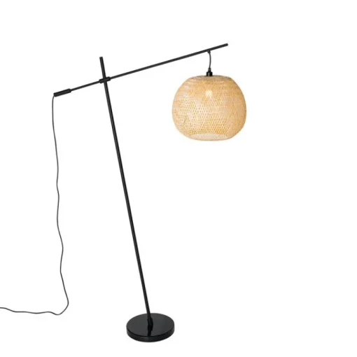 QAZQA Oosterse buiten vloerlamp bamboe IP44 - Rafael