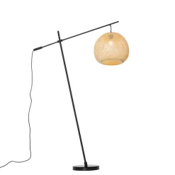 QAZQA Oosterse buiten vloerlamp bamboe IP44 - Rafael