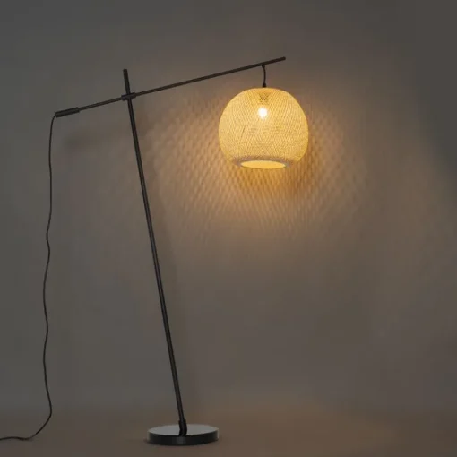 QAZQA Oosterse buiten vloerlamp bamboe IP44 - Rafael