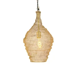 QAZQA Oosterse hanglamp goud 30 cm - Nidum