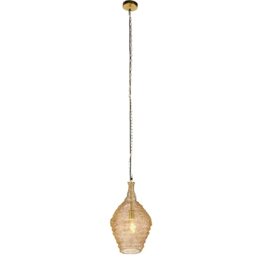 QAZQA Oosterse hanglamp goud 30 cm - Nidum