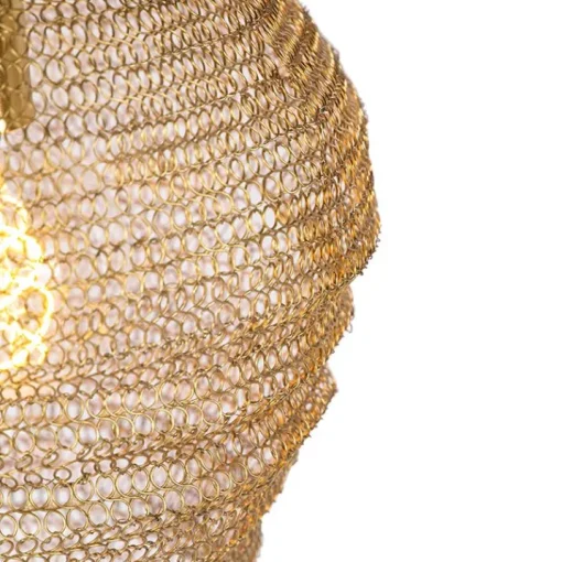 QAZQA Oosterse hanglamp goud 30 cm - Nidum