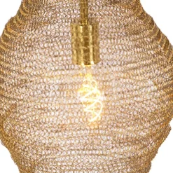 QAZQA Oosterse hanglamp goud 30 cm - Nidum