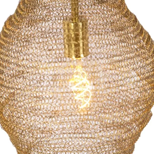 QAZQA Oosterse hanglamp goud 30 cm - Nidum