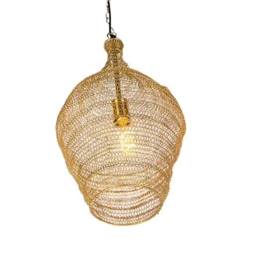 QAZQA Oosterse hanglamp goud 30 cm - Nidum