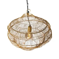 QAZQA Oosterse hanglamp goud 45 cm x 40 cm - Vadi