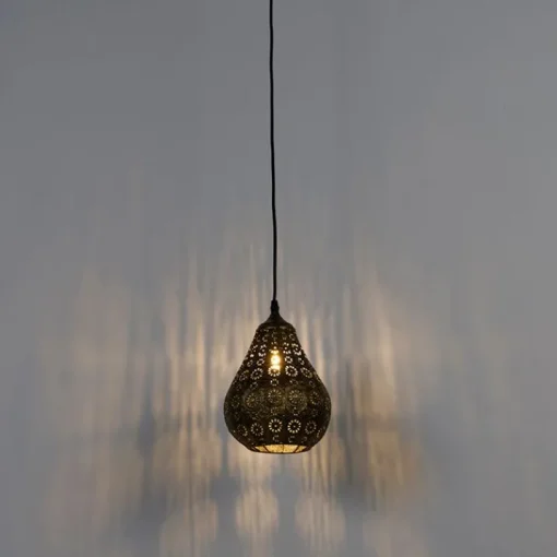 QAZQA Oosterse hanglamp goud 17,5cm - Billa Dia