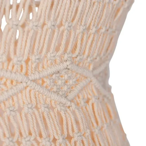 QAZQA Oosterse hanglamp macramé 50 cm - Leonard