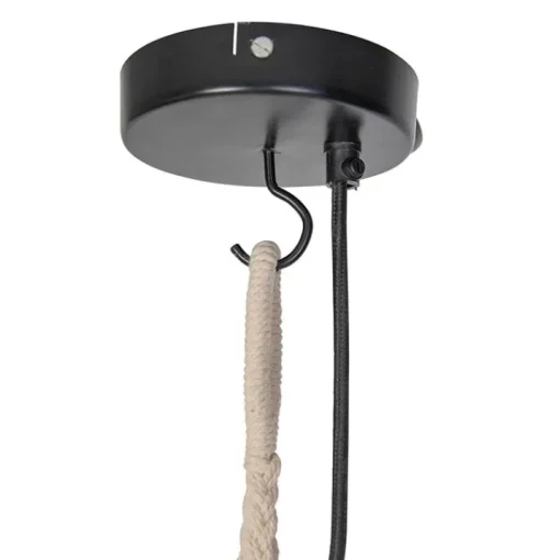 QAZQA Oosterse hanglamp macramé 50 cm - Leonard