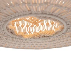 QAZQA Oosterse hanglamp macramé 50 cm - Leonard
