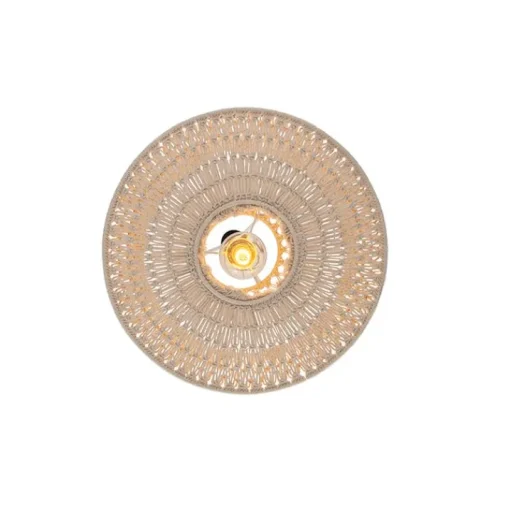QAZQA Oosterse hanglamp macramé 50 cm - Leonard