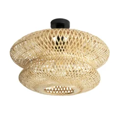 QAZQA Oosterse plafondlamp bamboe - Ostrava Double