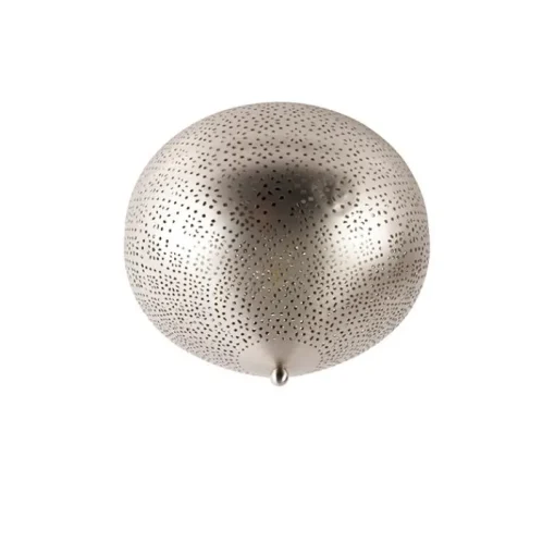 QAZQA Oosterse plafondlamp staal met lichteffect - Sinbad