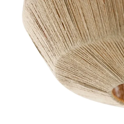 QAZQA Oosterse plafondlamp zwart met touw - Riki