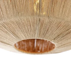 QAZQA Oosterse plafondlamp zwart met touw - Riki