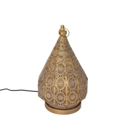 QAZQA Oosterse tafellamp goud 26 cm - Mowgli