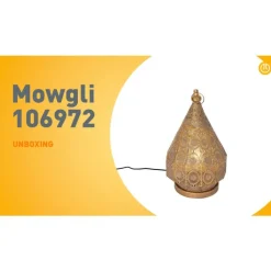 QAZQA Oosterse tafellamp goud 26 cm - Mowgli