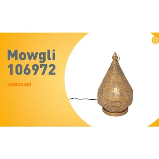 QAZQA Oosterse tafellamp goud 26 cm - Mowgli