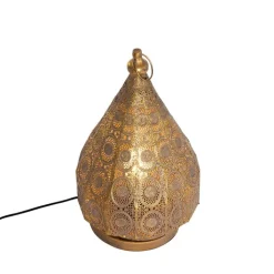 QAZQA Oosterse tafellamp goud 26 cm - Mowgli