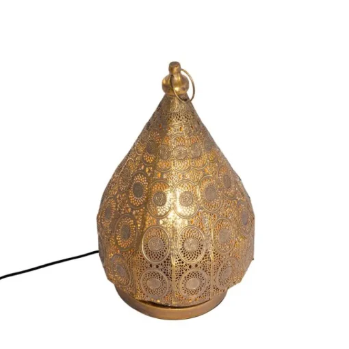 QAZQA Oosterse tafellamp goud 26 cm - Mowgli