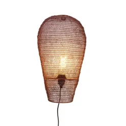 QAZQA Oosterse wandlamp brons 45 cm - Nidum