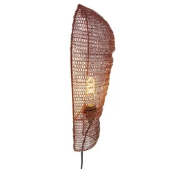 QAZQA Oosterse wandlamp brons 45 cm - Nidum