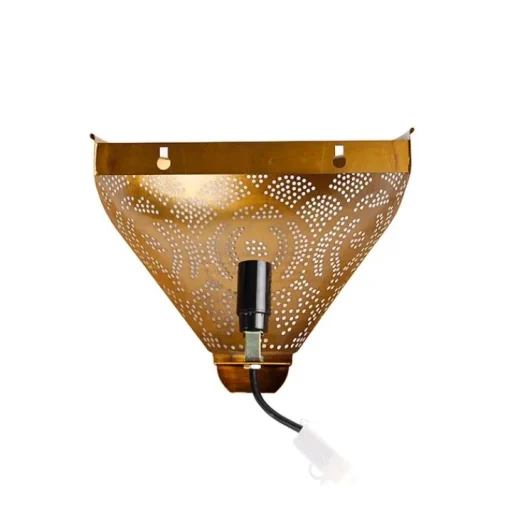 QAZQA Oosterse wandlamp goud met lichteffect - Zayn