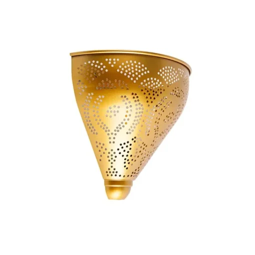 QAZQA Oosterse wandlamp goud met lichteffect - Zayn