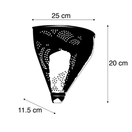 QAZQA Oosterse wandlamp goud met lichteffect - Zayn