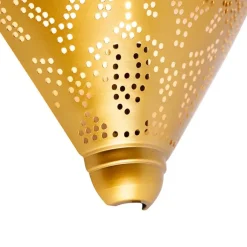 QAZQA Oosterse wandlamp goud met lichteffect - Zayn