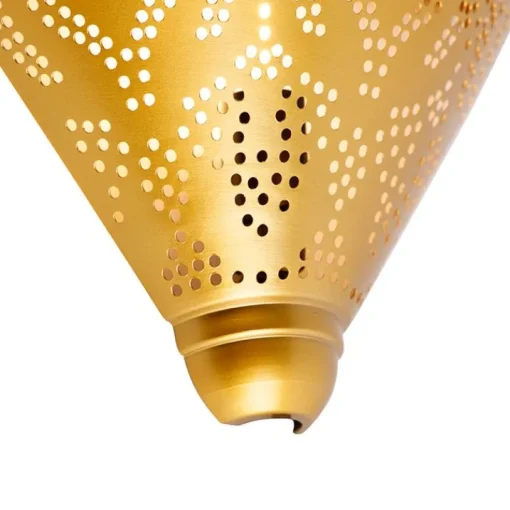 QAZQA Oosterse wandlamp goud met lichteffect - Zayn