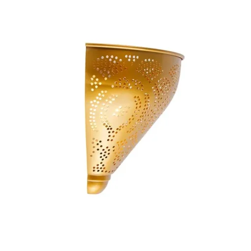 QAZQA Oosterse wandlamp goud met lichteffect - Zayn