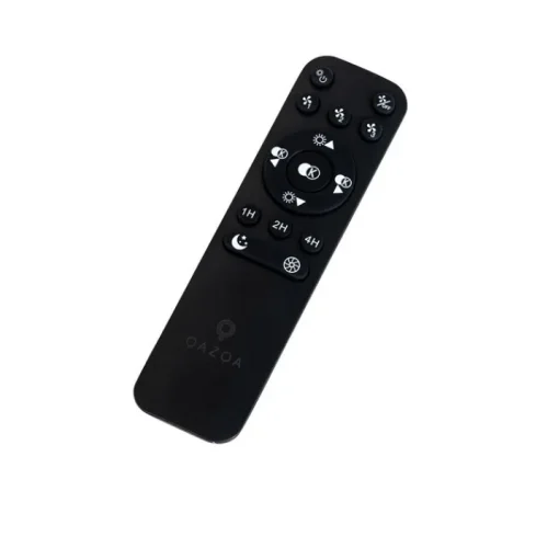 QAZQA Plafondventilator hout print 60cm incl. LED dimbaar met afstandsbediening - Climo