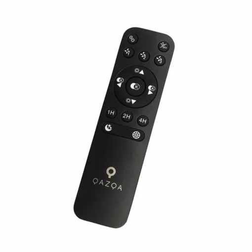 QAZQA Plafondventilator vierkant zwart incl. LED dimbaar - Climo