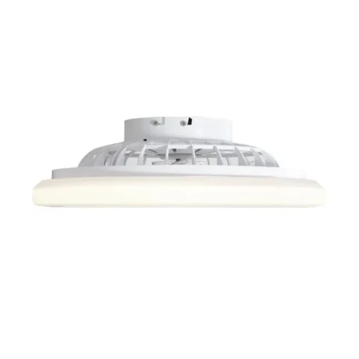 QAZQA Plafondventilator wit 48.5cm incl. LED dimbaar in Kelvin met afstandsbediening - Clemo