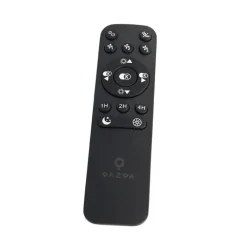 QAZQA Plafondventilator zilver met ster effect 60cm incl. LED dimbaar met afstandsbediening - Climo