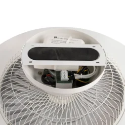 QAZQA Plafondventilator zilver met ster effect 60cm incl. LED dimbaar met afstandsbediening - Climo