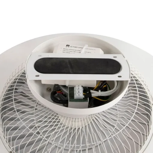 QAZQA Plafondventilator zilver met ster effect 60cm incl. LED dimbaar met afstandsbediening - Climo