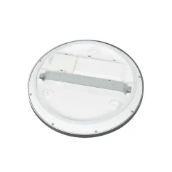 QAZQA Plafonnière zwart 22,5 cm rond incl. LED 3-staps dimbaar - Steve