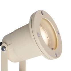 QAZQA Prikspot beige GU10 50mm verstelbaar IP65 incl. snoer en stekker - Basic